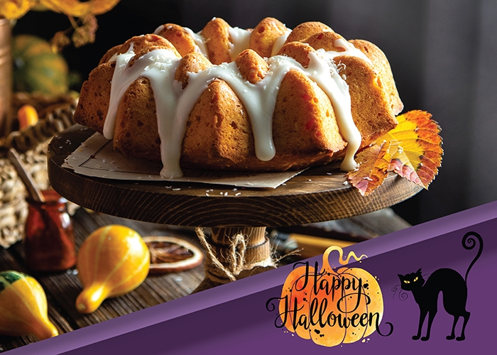 Trick or treat… με κέικ κολοκύθας &amp; Γλάσο ΣΑΜΟΥΡΗ!
