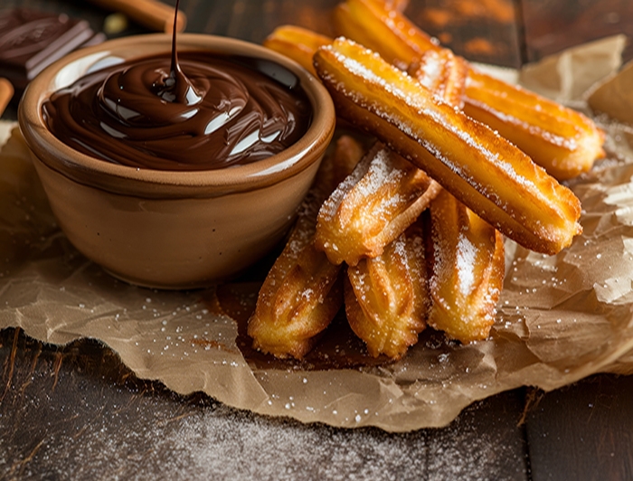 Churrros με σοκολάτα!